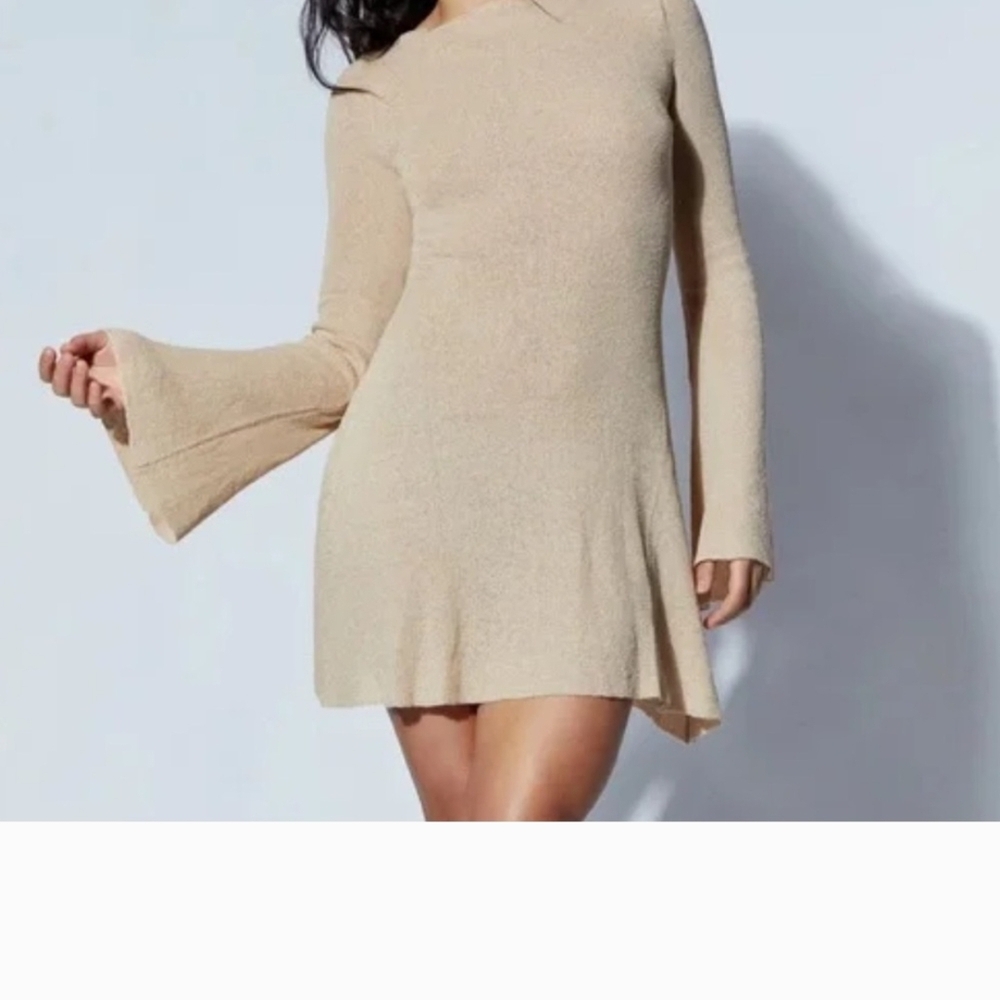 Meshki Oatmeal Color  Backless Dress P3rfect Condition